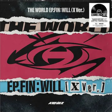 Ateez 'THE WORLD EP.FIN : WILL (X Ver.)' COLOURED VINYL + 7
