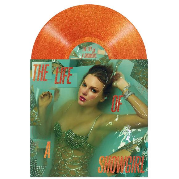 Taylor Swift 'The Life of a Showgirl' ORANGE GLITTER VINYL
