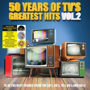 Various '50 Years Of TV's Greatest Hits Vol 2' SPLATTER DOUBLE VINYL