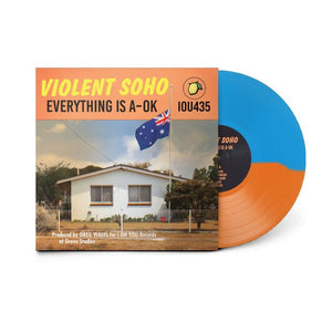 Violent Soho 'Everything Is A-Ok' HALF BLUE / HALF ORANGE VINYL