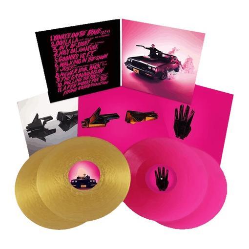 Run The Jewels 'Run The Jewels 4 - Deluxe Edition' (4LP) NEON MAGENTA & GOLD VINYL